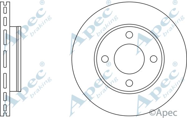 APEC BRAKING stabdžių diskas DSK547